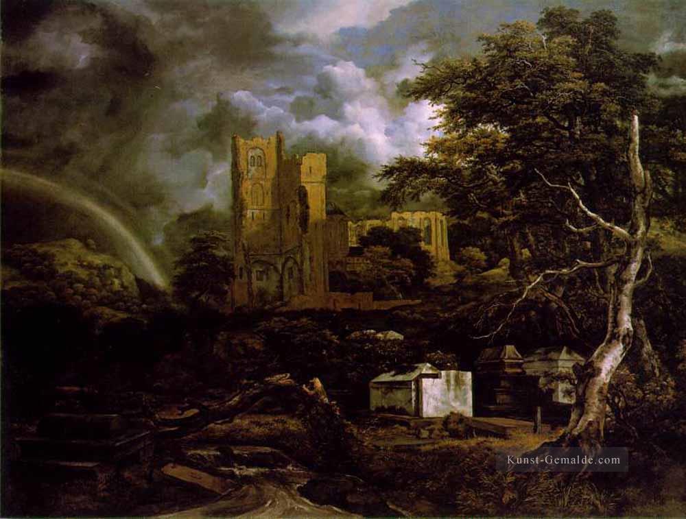Der jüdische Friedhof 2 Landschaft Jacob van Ruisdael Isaakszoon Ölgemälde